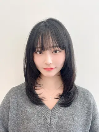 ミディアム カラー パーマ 🍀本格ヘッドスパ 👑髪質改善🍀英司のヘアスタイル
