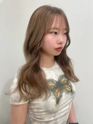 ロング カラー 韓国ヘア🇰🇷 FUMINAのヘアスタイル