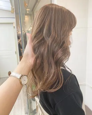 セミロング ☀️透明感color KURO☀️のヘアスタイル
