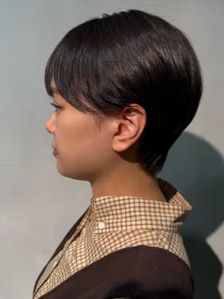 ショート カラー/パ ーマ/松野和志のヘアスタイル