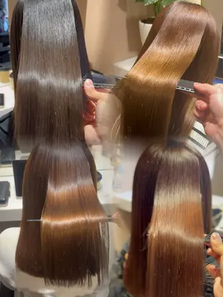 セミロング ✨髪質改善×レイヤー ボブカットきり✨のヘアスタイル