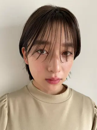 ショート カラー パーマ CEINE【セーヌ】 三軒茶屋のヘアスタイル