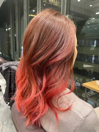 ミディアム LucksiMie ginza 明松のヘアスタイル