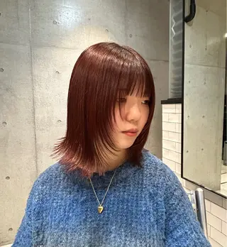 ショート カラー ヘアアレンジ ボブ艶モテカラー🫧 カリンのヘアスタイル