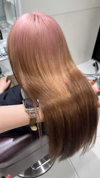 sena⌇ベージュ⌇ ブリーチなしWカラーのヘアスタイル