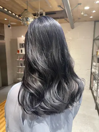ロング カラー nameless miichiのヘアスタイル