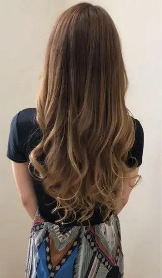 セミロング カラー MignonS 仙幸 大輔のヘアスタイル