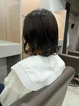 ショート パーマ ロングパーマ木村 ボブパーマのヘアスタイル