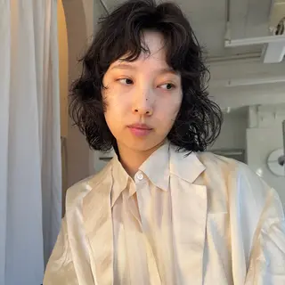 ショート パーマ ボブ/レイヤー/ケア パーマ/リュウタのヘアスタイル