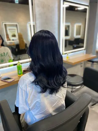 ロング カラー ヘアアレンジ レイヤー×透明感カラ ーHAYATOのヘアスタイル