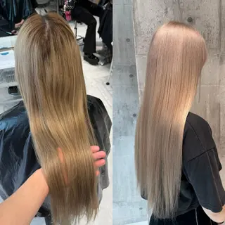 セミロング カラー 【🥀履歴修正🥀】 ハイトーン職人/拓真のヘアスタイル