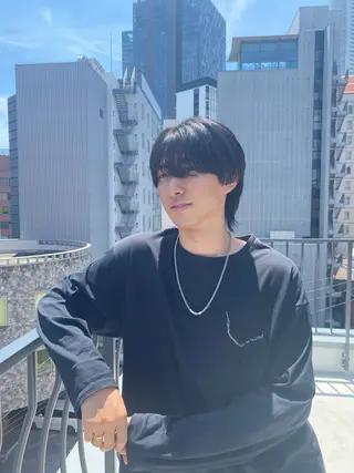 ミディアム カラー パーマ ヘアアレンジ メンズ メンズ特化酒井翔太 /メンズカット/名駅のヘアスタイル