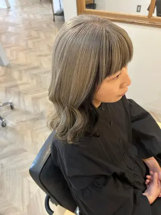 ミディアム ayumi ／透明感カラーのヘアスタイル