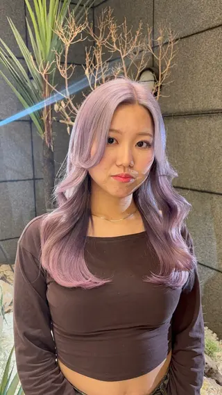 セミロング カラー 🥇メンズパーマ /縮毛矯正/木村神心のヘアスタイル