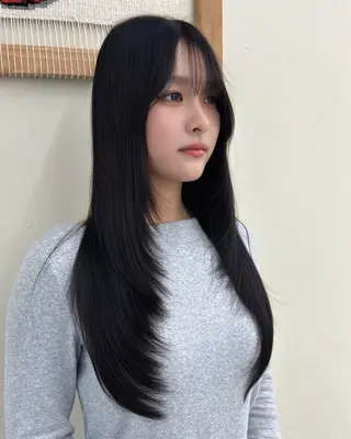 ロング カラー ヘアアレンジ 髪質改善特化 🫧松野力也のヘアスタイル