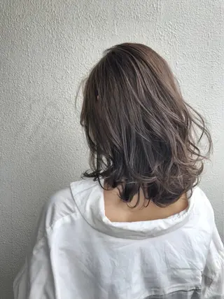セミロング カラー NANAMI 【Rico】のヘアスタイル