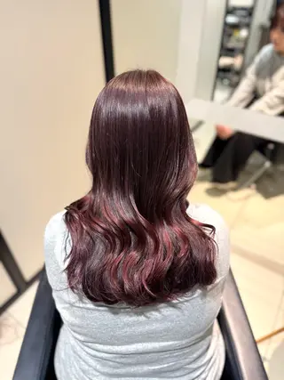 セミロング カラー グレージュ/レイヤー /韓国ヘア/RISAのヘアスタイル
