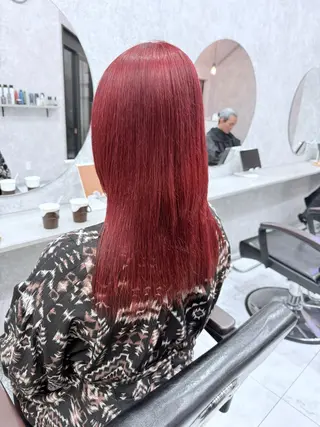 ミディアム カラー 🌺ハイトーン🌺 矢葺 なぎさ🌺🌺のヘアスタイル