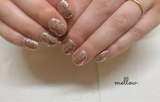 ネイル mellow:ｸﾙﾐ ﹡˖˟༝🎀˖˟ ༝のネイルデザイン
