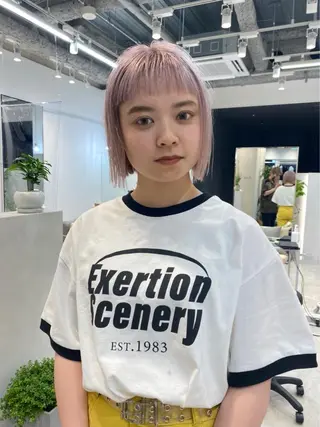 ミディアム カラー メンズパーマ💈藤田 晃志のヘアスタイル