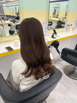 ロング カラー ベージュ×レイヤー 🤎横浜/miu🤎のヘアスタイル