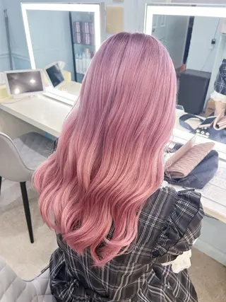 セミロング カラー ヘアアレンジ 💕ブリーチ/ヘアメ 🎀YUUKAのヘアスタイル