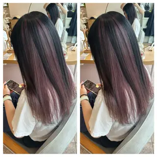 ロング カラー 篠原 美月のヘアスタイル