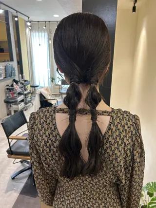 ロング ヘアアレンジ hub hair レイヤー/透明感のヘアスタイル