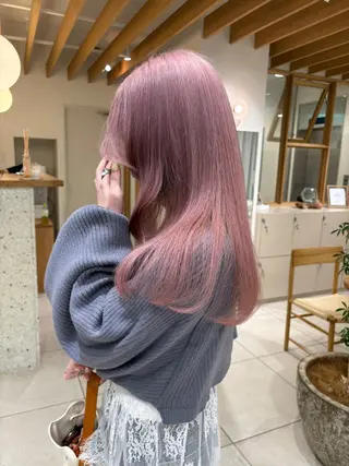 ロング カラー 似合わせカットカラー りおなのヘアスタイル