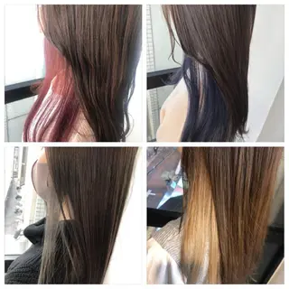 セミロング カラー 髪質改善&ブリーチ 伊勢 祐一郎のヘアスタイル