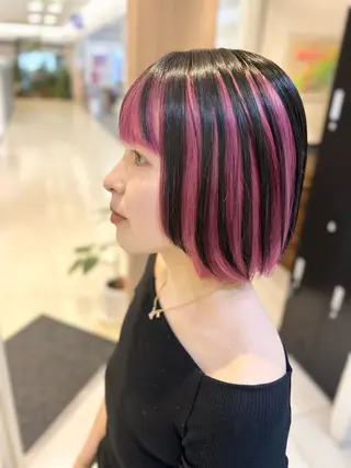 ショート カラー 縮毛矯正/髪質改善/ 艶髪ササキナツミのヘアスタイル