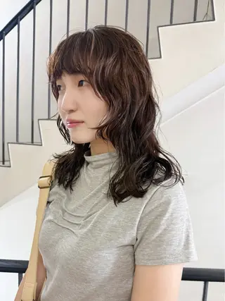 セミロング パーマ hanami /名駅のヘアスタイル