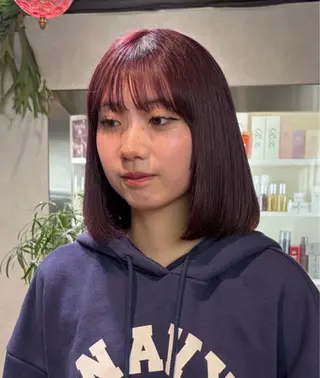 ミディアム カラー 透明感カラー🫧🎀 まりなのヘアスタイル