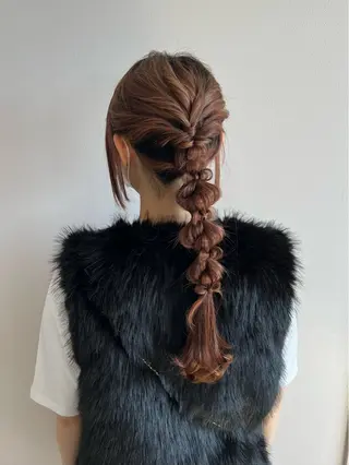 ヘアアレンジ アレンジ/ブラウン カラー HARU🕯のヘアスタイル