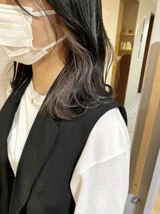 ミディアム カラー 透明感カラー/京橋/ reikoのヘアスタイル