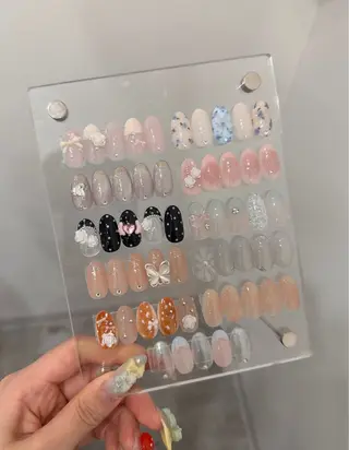 ネイル 🎀RUI🎀ネイル 練習モデル⊹˚₊のネイルデザイン