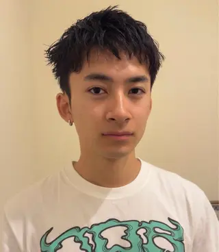 メンズ riko*.+ﾟ 韓国風パーマのヘアスタイル