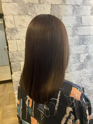 ミディアム カラー ヘアアレンジ 髪質改善✨ 小田拓弥のヘアスタイル