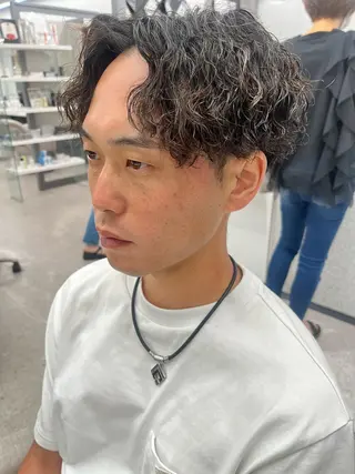 パーマ メンズ 🍐シャドウパーマ メンズ特化/守岡🍐のヘアスタイル