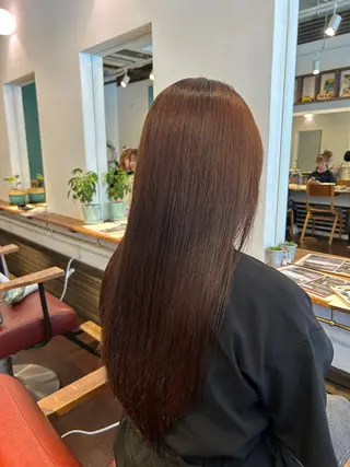 セミロング カラー HASIMOTO jijibyMOPSのヘアスタイル