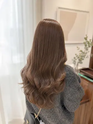 セミロング 似合わせカラー/艶 髪質改善/ヨシザキのヘアスタイル