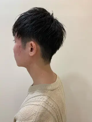 ショート メンズ 🍋透け感カラー🍃 オリーブ🍐Kahoのヘアスタイル