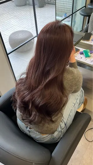 カラー ブリーチ無しカラー/ 美髪改善💠てんゆうのヘアスタイル
