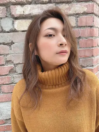 セミロング カラー 🌟モテ髪ショート 🌟店長 津賀涼のヘアスタイル