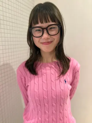 ミディアム カラー flamingo🦩 マナのヘアスタイル