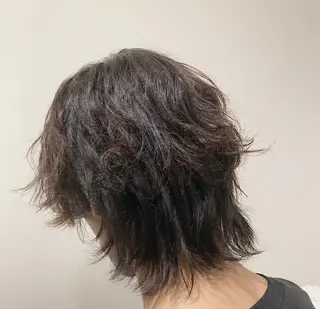 パーマ メンズ shiori ﾍﾞｰｼﾞｭｶﾗｰのヘアスタイル