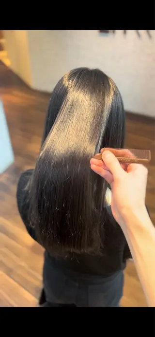 ロング 縮毛矯正／ストレート /yuyaのヘアスタイル