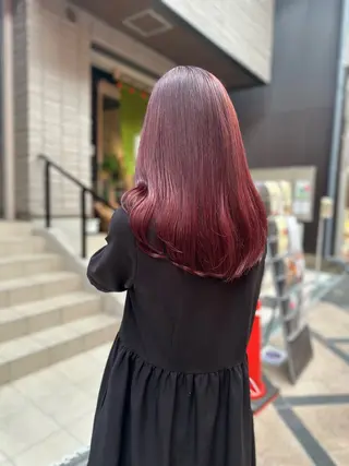 ロング カラー RI HOのヘアスタイル