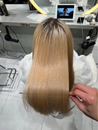 ロング レイヤー/縮毛矯正 のマスター【タケル】のヘアスタイル