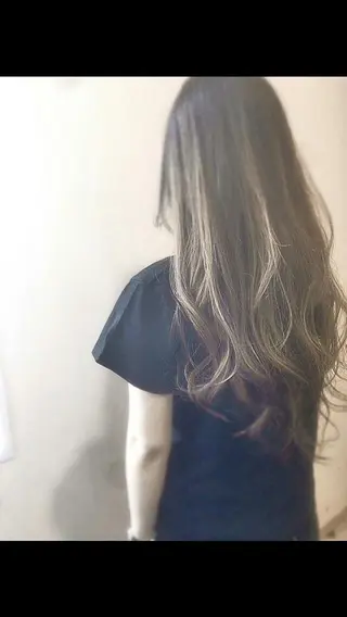 ロング カラー 辻 竜也　のヘアスタイル